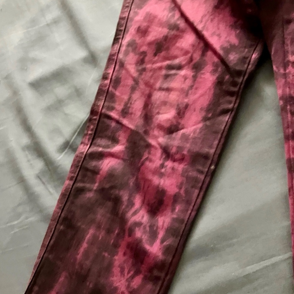 Tripp NYC Purple and Black Tie-Dye Skinny Jeans, size 5 - Picture 8 of 12